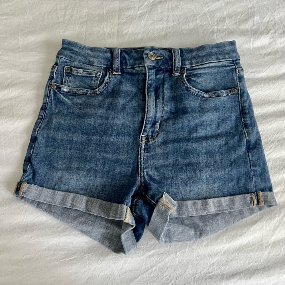 American Eagle Denim Shorts Dark Wash